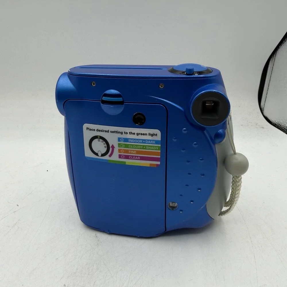 Polaroid 300 Instant Film Camera Blue w/ Strap - Tested & Working